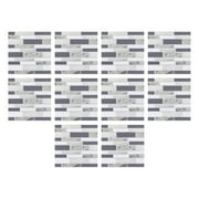 Moocorvic 10Pcs Waterproof Non-Woven Fabric Wall Tiles Sticker for Home Decor,Self-Adhesive Peel and Stick Backsplash Tile Decals for Kitchen Bathroom Decor