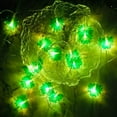 thumbnail image 1 of Moocorvic 10ft String Lights St Patrick's Day Decorations 20 LED Green String Lights Waterproof St Patricks Day Battery Operated Lights For Irish Party, 1 of 3