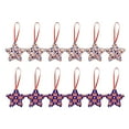 thumbnail image 1 of Moocorvic 12 Pcs 4th of July Ornaments Patriotic Star Felt Red Blue White Hanging Stars Independence Day Tree Decorations for Memorial Veteran Day Party Decor, 1 of 9