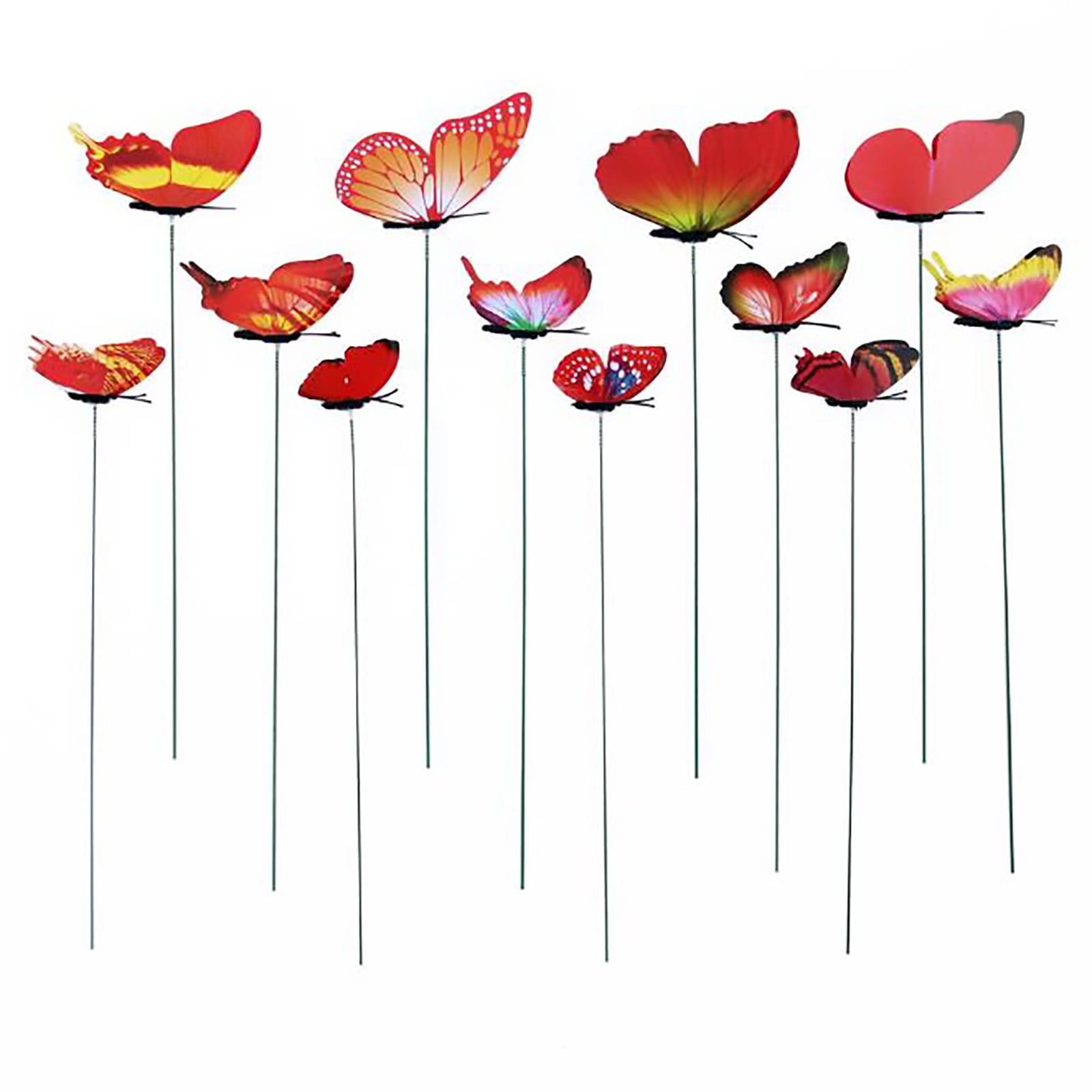 Moocorvic 12Pcs Butterfly Stakes, Garden Butterfly Decor Garden