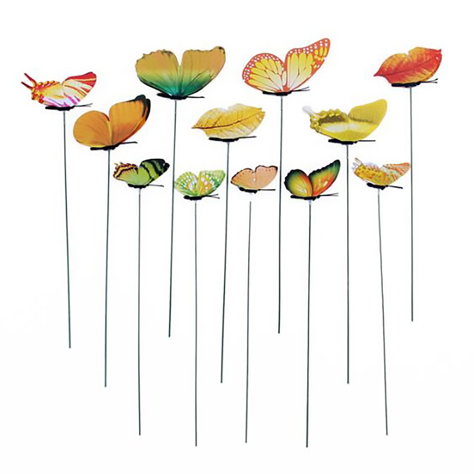 Moocorvic 12Pcs Butterfly Stakes, Garden Butterfly Decor Garden