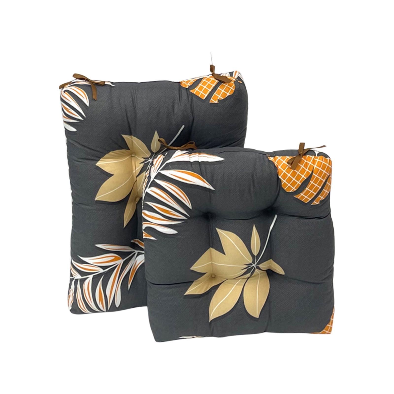 Moocorvic 2 Packs Thickened Patio Seat Cushions Outdoor Furniture Pads for Lawn Chairs & Backyard Sitting 17x17/17x21 Inch