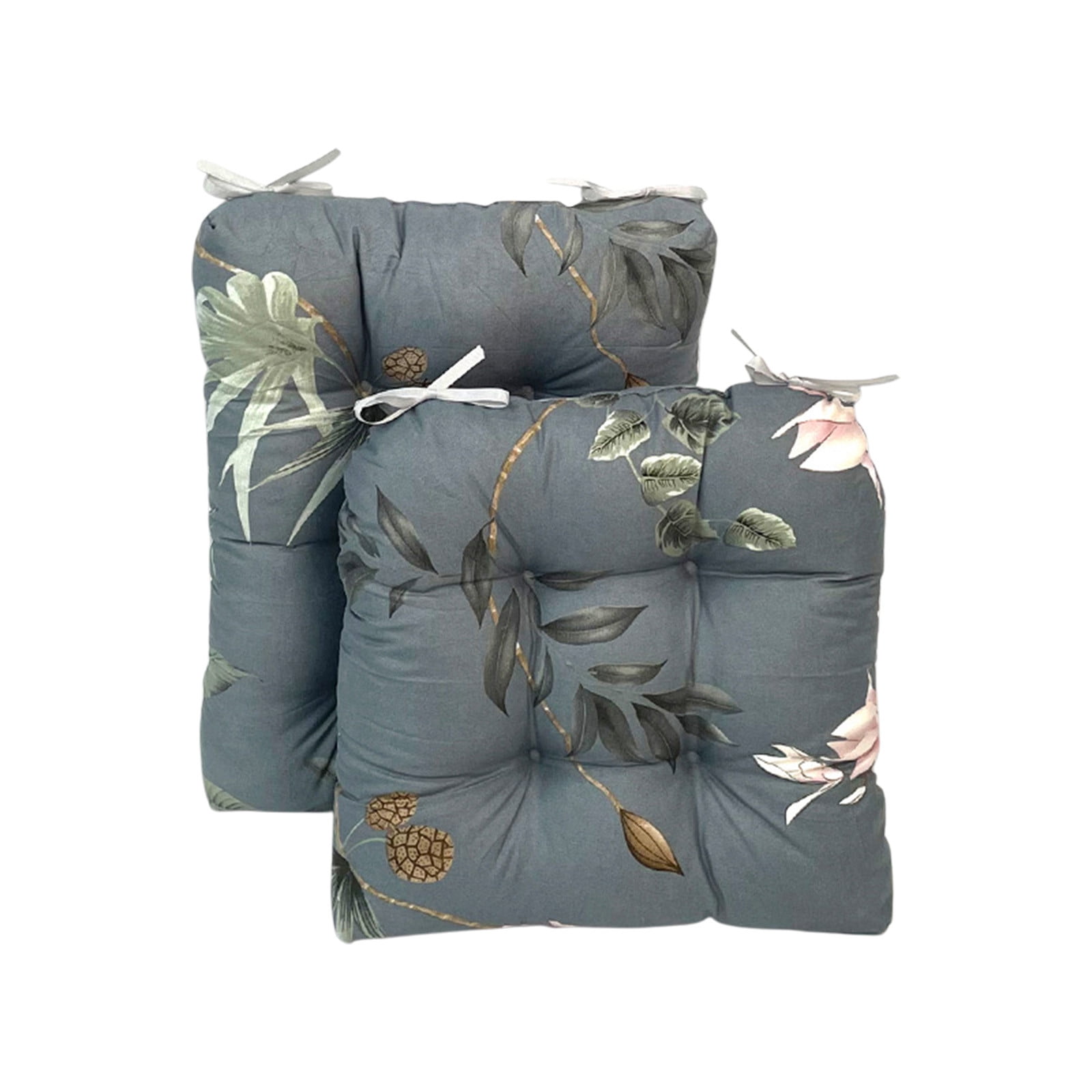 Moocorvic 2 Packs Thickened Patio Seat Cushions Outdoor Furniture Pads for Lawn Chairs & Backyard Sitting 17x17/17x21 Inch