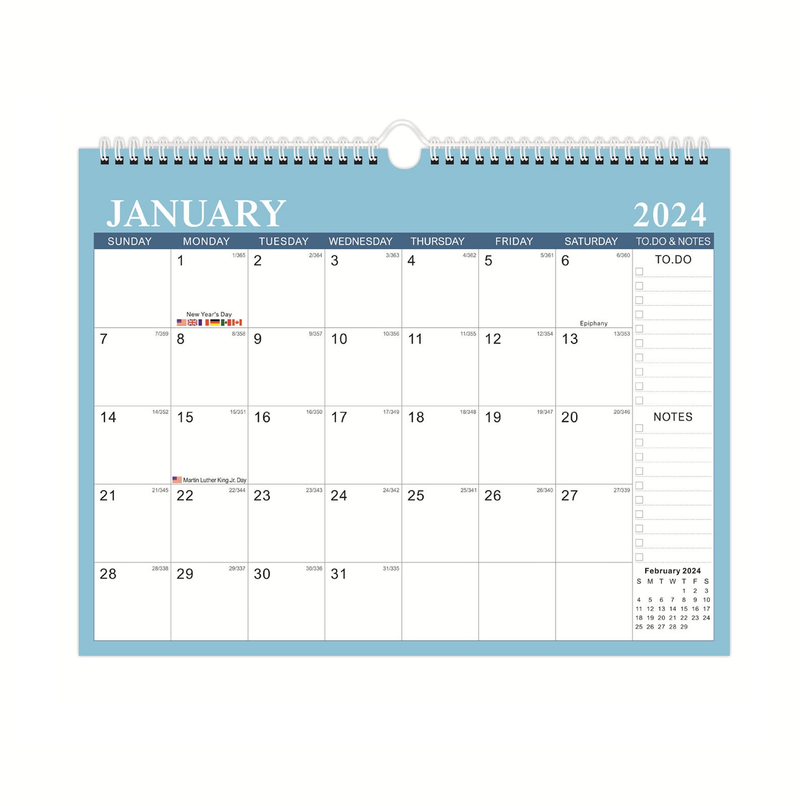 Moocorvic 20242025 Wall Calendar Strong Twinwire Binding, Large Daily