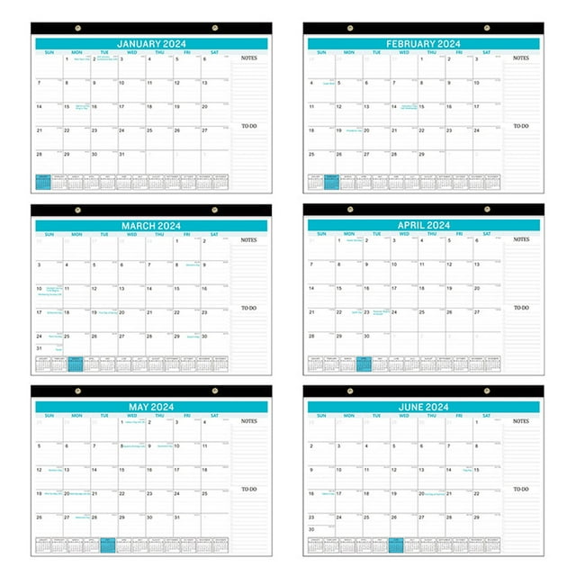 Moocorvic 2024 Calendar 18 Month, Wall Calendar 2024-2025 Desk Calendar ...