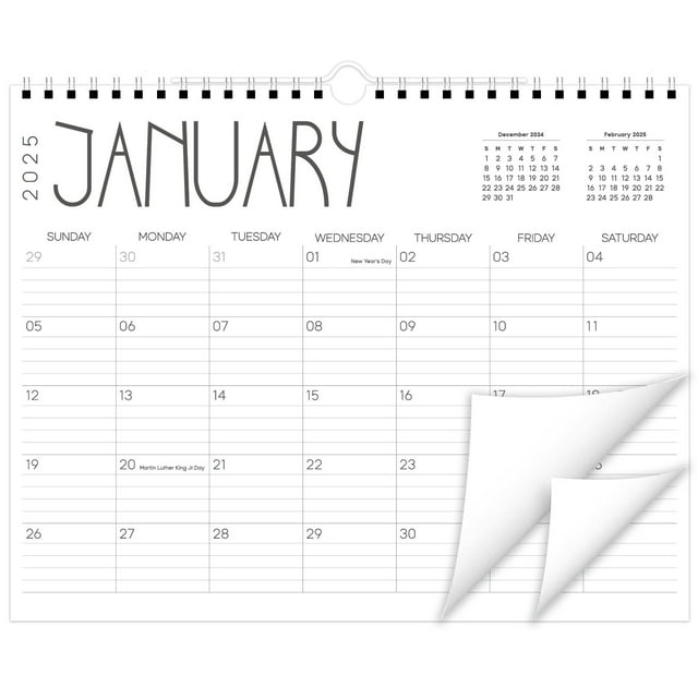 Moocorvic 2025 Calendar 12 Month, Wall Calendar 20242025 Desk Calendar January 2025 To December