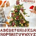 thumbnail image 1 of Moocorvic 26 Initial Letter Ornaments Christmas Tree Decoration Personalized Hanging Alphabet Pendant, A, 1 of 8