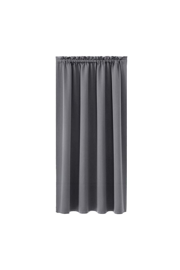 2Pcs Blackout Curtains for Bedroom,44.9 Inch Long Thermal Curtains for Window,Gray