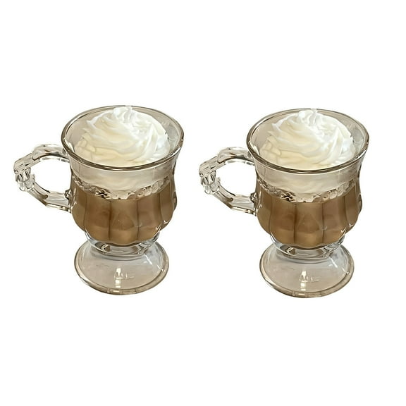 Moocorvic 2Pcs Coffee Candles Gifts for Women Men, Father's Day Gifts Home Family Room Decor for Coffee Lovers Office Colleague