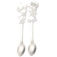 thumbnail image 1 of Moocorvic 2Pcs Colorful Spoon Couples Spoons Flatware Coffee Stirrers, Reusable Dessert Spoons for Tea Set Drinking Tools Kitchen Gadget, 1 of 5