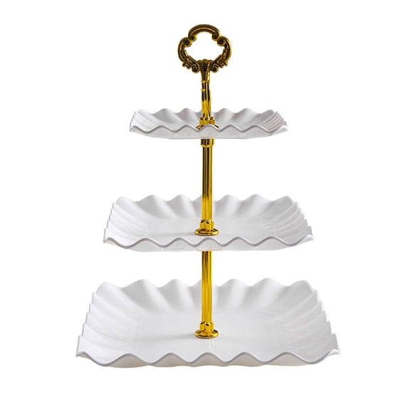 Moocorvic 3-Tier Dessert Stands Serving Tray for Tea Party, Wedding and Birthday