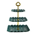 thumbnail image 1 of Moocorvic 3-Tier Dessert Stands Serving Tray for Tea Party, Wedding and Birthday, 1 of 7