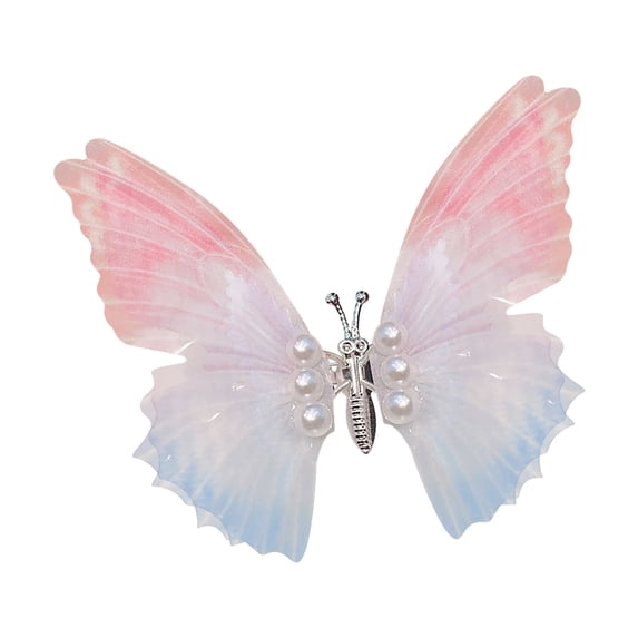 Moocorvic 3D Butterfly Hair Clips Gold Metal Moving Butterfly Hair Barrettes Hair Clamps Pins Claw Clips Cute Butterfly Hair Accessories for Women and Girls,
