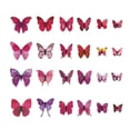 thumbnail image 1 of Moocorvic 3D Butterfly Wall Decor Removable Butterfly Wall Stickers Magnets for DIY Kids Nursery, Girl Room Decor, TV Wall, Wedding, Birthday Decor 12 Pcs ,, 1 of 5