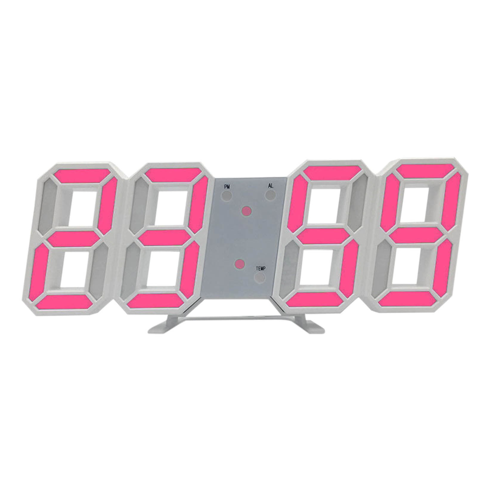 Moocorvic 3D LED Digital Clock Wall Deco Glowing Night Mode Adjastable ...