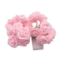 Moocorvic 4.92 FT Pink Rose String Lights, LED Garland Lights Valentine's Day Party Wedding Mother's Day Anniversary Decorations