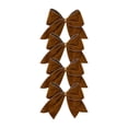 thumbnail image 1 of Moocorvic 4 Pcs Velvet Brown Bows Christmas Tree Wreath Decoration, for Wreaths, Gift Wrapping, Wedding & Party Decor, 1 of 6