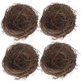 thumbnail image 1 of Moocorvic 4PCS Easter Artificial Bird Nest Rattan Woven Birdhouse for Crafts Home Party Wedding Patio Garden Yard Decor Brown 2.4Inches, 1 of 7