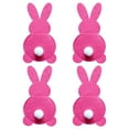 thumbnail image 1 of Moocorvic 4Pcs Easter Bunny Utensil Holders Pouch Bags for Knife Forks Spring Easter Table Decoration Wedding Birthday Gifts Easter Party Supplies(Pink), 1 of 9