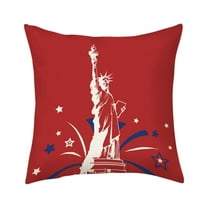 Moocorvic 4th of July Decorations Pillow Covers,Patriotic Decorations Independence Day Memorial Day American Flag Stars and Stripes Throw Pillow Covers,