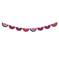 thumbnail image 1 of Moocorvic 4th of July American Stars and Stripes Flag Bunting Garland Patriotic Party Banner Independence Memorial Day Party Supplies 9.84 FT, 1 of 7