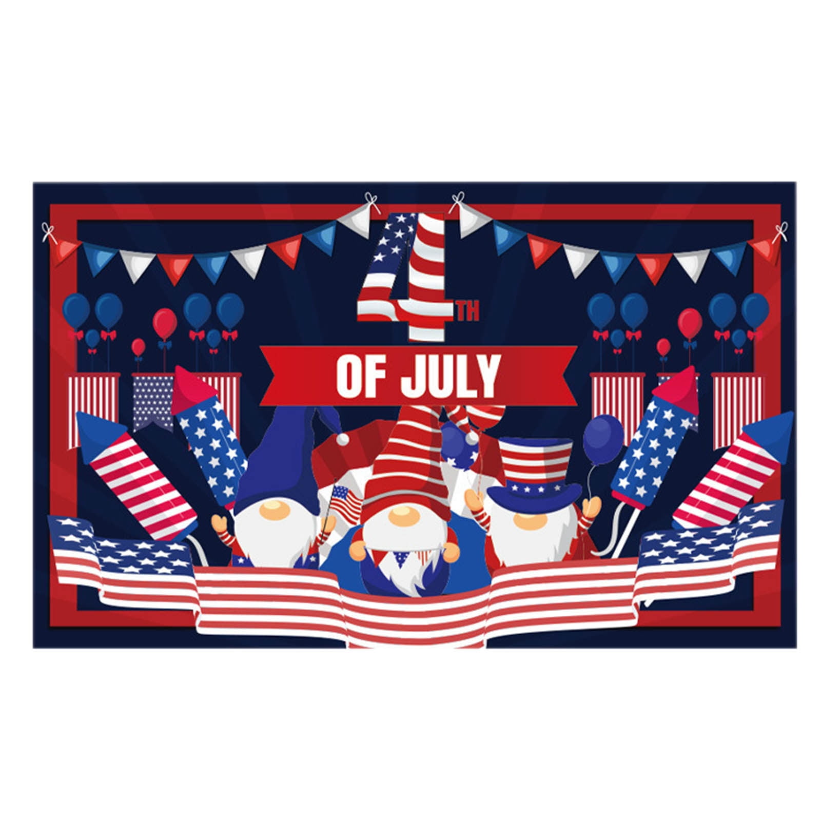 Moocorvic 4th of July Backdrop American Flag Independence Day Party ...