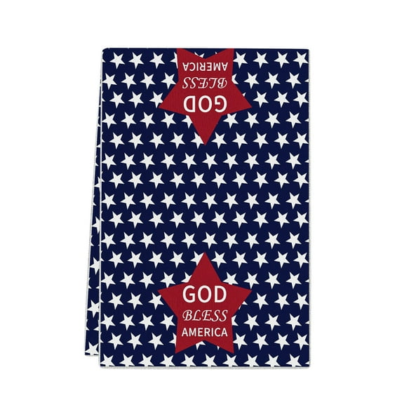 Moocorvic 4th of July Decorations Flag Gnomes Kitchen Towels Patriotic Decorations Memorial Day Independence Day Dish Towels