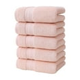 thumbnail image 1 of Moocorvic 5 Pack Bath Sheet Set, Extra Large Bathroom Towels Super Soft & Absorbent Towels 28''x14'', 1 of 8