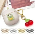 thumbnail image 1 of Moocorvic 5 Pcs Heart Shape Keychains, for Handbag DIY Bags Craft Making Hanging Keys Rings, 1 of 6