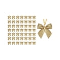 thumbnail image 1 of Moocorvic 50 Pack Mini Gold Glitter Christmas Tree Bows, 1 of 7