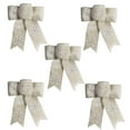 thumbnail image 1 of Moocorvic 5Pcs Snowflake Christmas Tree Bows Ornaments, 1 of 4