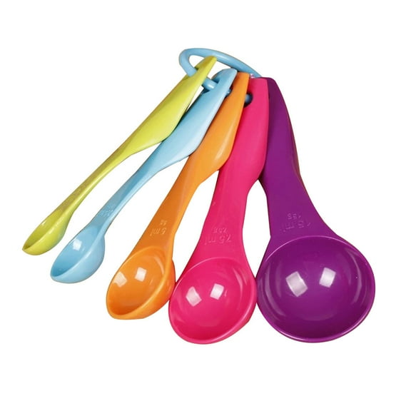 Moocorvic 5pcs Colorful Measuring Spoons Set Kitchen Tool Utensils Cream