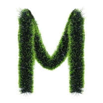 Moocorvic 6.56 FT Christmas Garland Xmas Tree Decorations, Green Artificial Tinsel Garland for Indoor & Outdoor Home Decor