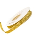 thumbnail image 1 of Moocorvic 7 Yard Glitter Gold Ribbon, Christmas Ribbon for Gift Wrapping, Holiday Party, Wedding Decorations, 1 of 7