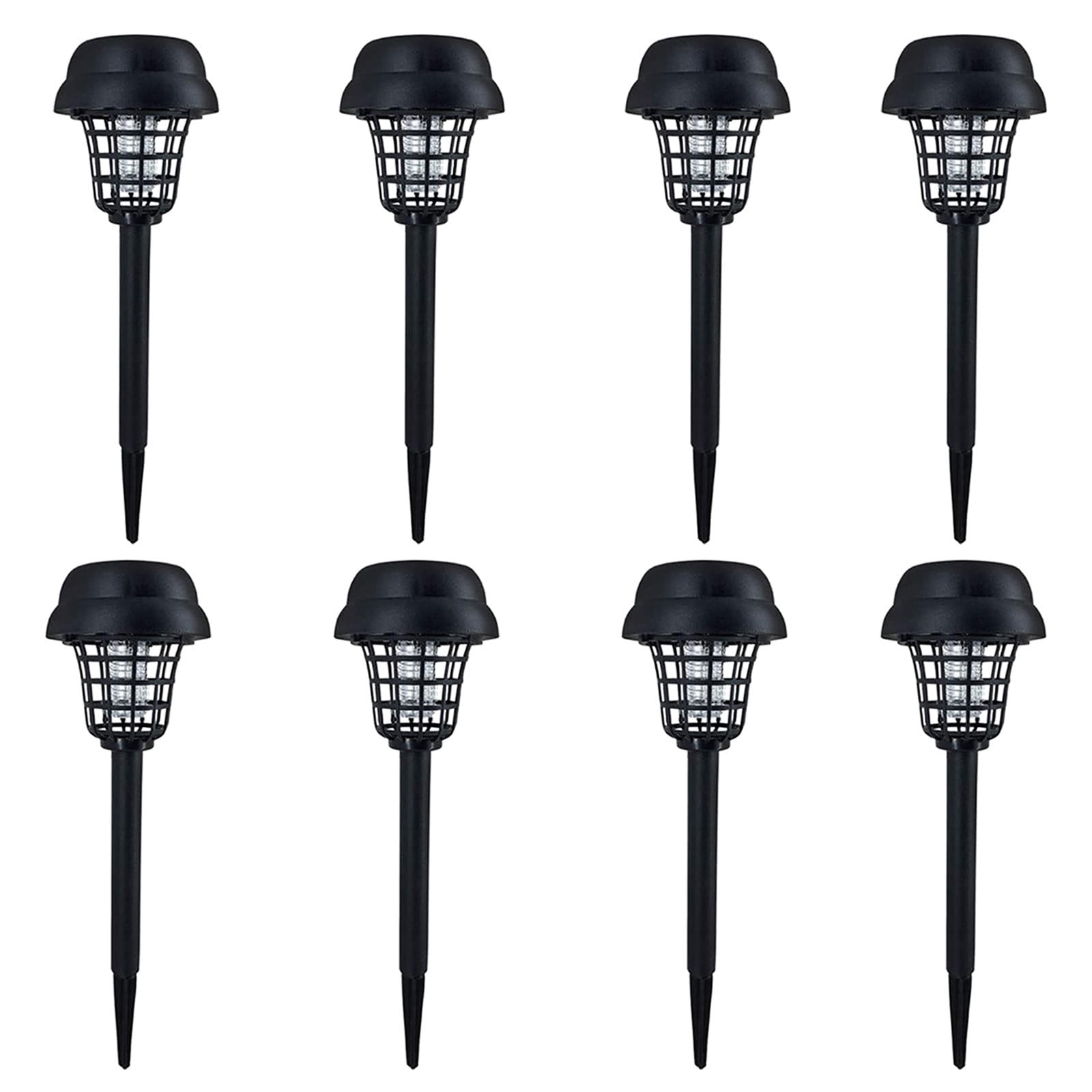 Moocorvic 8Pcs Solar Mosquito Repellent Outdoor Patio,Bug Zapper Outdoor Mosquito Zapper,Waterproof Electric Mosquito Repellent,Zapper Indoor Insect Fly Trap for Home Backyard Garden,