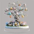 thumbnail image 1 of Moocorvic Acrylic Egg Tree Easter Tabletop Decorations Easter Basket Essentials Wedding Holiday Gifts, 1 of 5