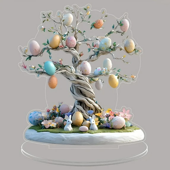Moocorvic Acrylic Egg Tree Easter Tabletop Decorations Easter Basket Essentials Wedding Holiday Gifts