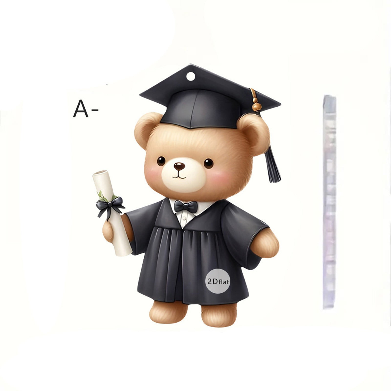 Moocorvic Acrylic Kindergarten Graduation Bear Keychains Gift Class of ...