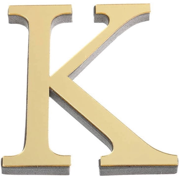 Moocorvic Acrylic Mirror 26 Letters 3D Wall Sticker Wall Art Decals Decor Self Adhesive Removable Eco-Friendly for Home Kitchen Bedroom Living Room Bathroom Decoration Gold,