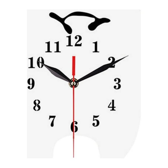 Moocorvic Acrylic Mute Decorative Clock Bedroom Living Room Tooth Clock