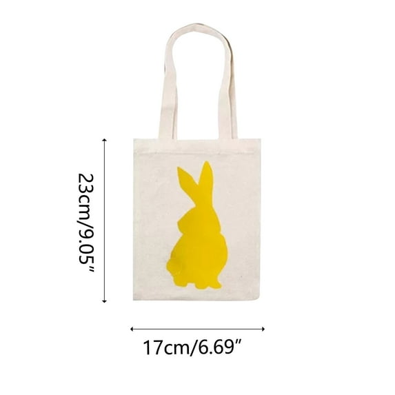 Moocorvic Adorable Easter Bunny Cloth Bag Tote Handheld Holiday Gift Bag