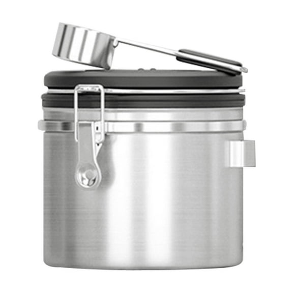 Moocorvic Airtight Coffee Canister,Large Stainless Steel Coffee Food Storage Container with Date and Scoop for Beans,Ground,Tea,Flour,Cereal,Sugar 1.2L,