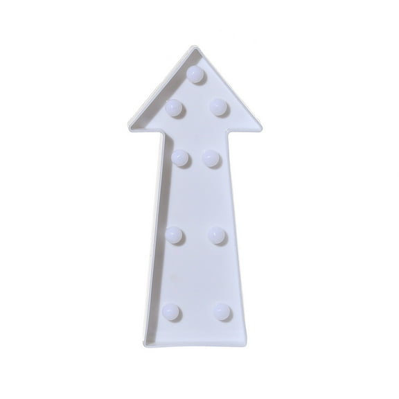 Moocorvic Alphabet LED Letter Lights Light Up White Plastic Letters Standing Hanging →