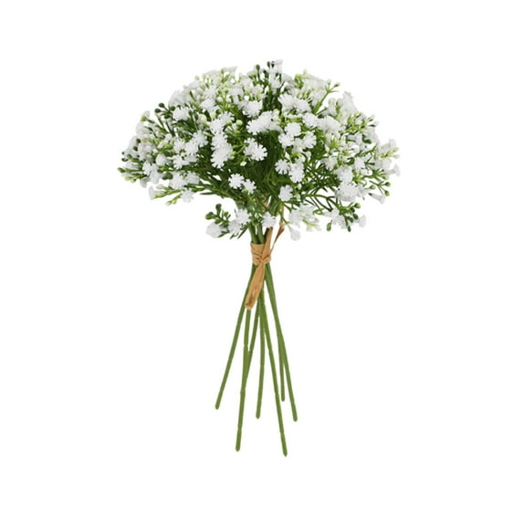 Moocorvic Artificial Baby's Breath Wedding Flowers Bouquets for Bride Bridesmaid, 7 Heads Flower Home Party Decor