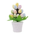 thumbnail image 1 of Moocorvic Artificial Easter Eggs Pot Tabletop Centerpiece Decor Potted Plants with Easter Eggs, for Office Home, 1 of 7