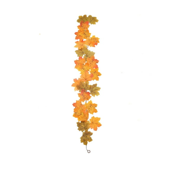 Moocorvic Artificial Hanging Maple Leaf Vines Fall Garland Thanksgiving Decorations for Farmhouse Wedding Fireplace Home Door Decor 39.4inch