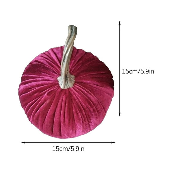 Moocorvic Artificial Pumpkins Halloween Velvet Pumpkins Decor for Halloween Fall Festival, Thanksgiving Decoration, Indoor Halloween Decor Outdoor for Home