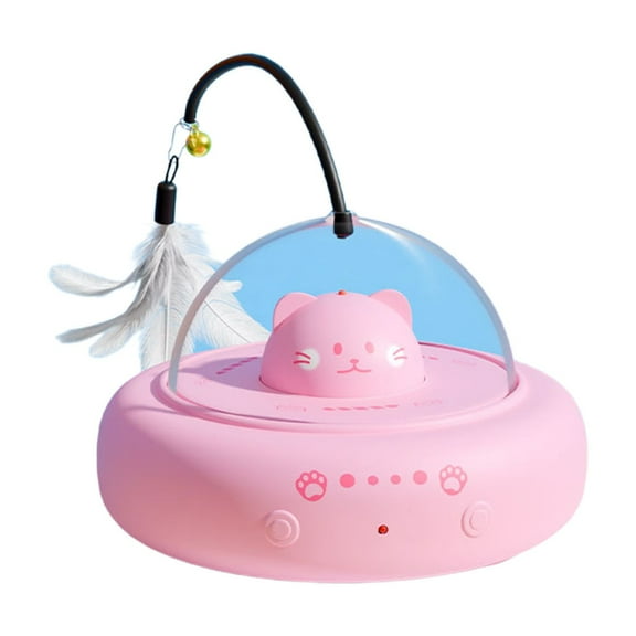 Moocorvic Automatic Feather Cat Toys for Indoor Cats, USB Rechargeable Pet Interactive Toys