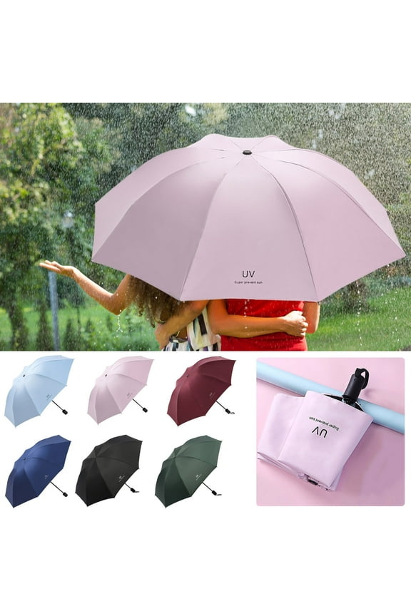 Automatic Umbrellas for Rain, Small Mini Kids Umbrella Light Compact Design for Travel Lightweight Portable Sun&Rain Umbrellas