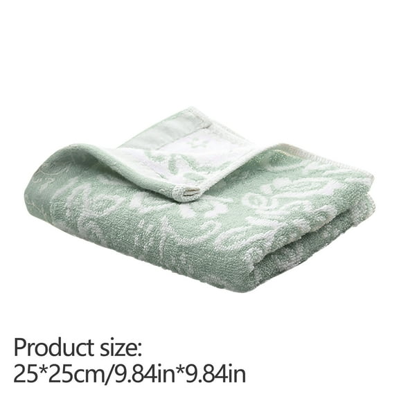 Moocorvic Baby Wash Cloth Soft, Cotton Washcloths for Face and Body, Absorbent Kids Wash Cloths for Bathroom(Green)